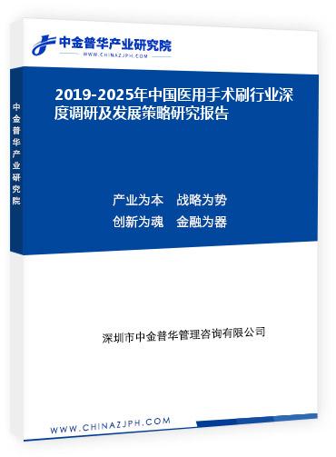 2019-2025年中國醫(yī)用手術(shù)刷行業(yè)深度調(diào)研及發(fā)展策略研究報(bào)告